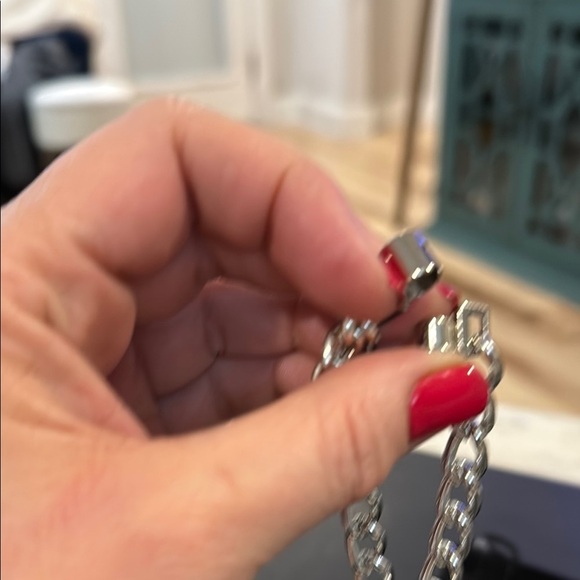 Stylish Silver Chain Bracelet NWOT - Picture 7 of 8